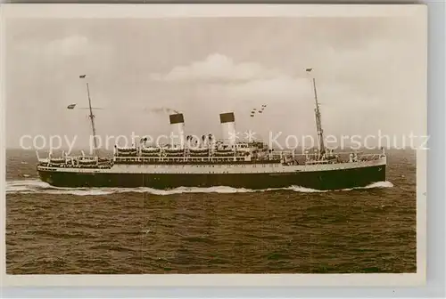 AK / Ansichtskarte Dampfer Oceanliner Zweischrauben Motorschiff Monte Sarmiento  Kat. Schiffe