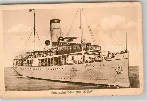 AK / Ansichtskarte Dampfer Oceanliner Salonschnelldampfer Odin  Kat. Schiffe