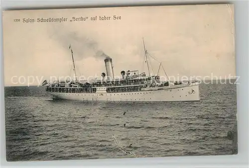 AK / Ansichtskarte Dampfer Oceanliner Salon Schnelldampfer Hertha  Kat. Schiffe