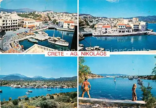 AK / Ansichtskarte Kreta Crete Aghios Nicolaos Hafen Panorama  Kat. Insel Kreta