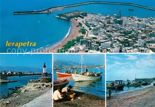 AK / Ansichtskarte Ierapetra Kreta Fliegeraufnahme Hafen Leuchtturm Fischerboote  Kat. Griechenland