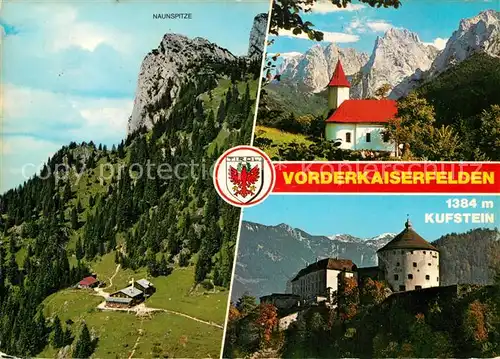 AK / Ansichtskarte Vorderkaiserfelden Naunspitze Kirche Burg Kat. Wildermieming