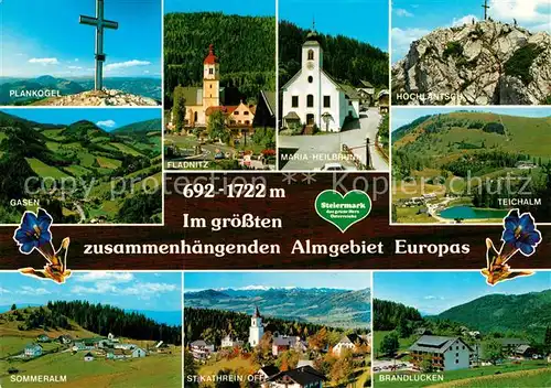 AK / Ansichtskarte Steiermark Plankogel Gasen Someralm Brandlucken Teichalm Fladnitz Kat. Oesterreich
