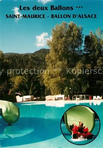 AK / Ansichtskarte Saint Maurice Selestat Erstein Camping Les deux Ballons Piscine Kat. Saint Maurice