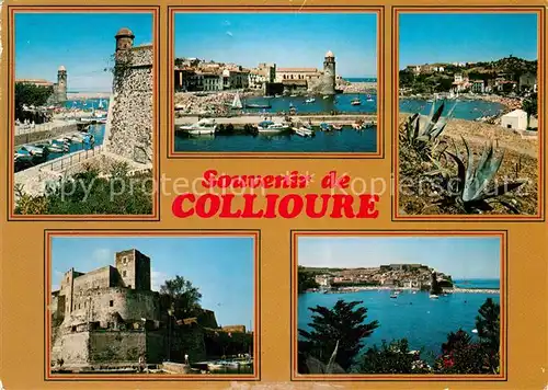 AK / Ansichtskarte Collioure Eglise Chateau des Templiers Port Kat. Collioure