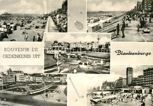 AK / Ansichtskarte Blankenberge Strand Promenade Minigolf Platz Kat. 