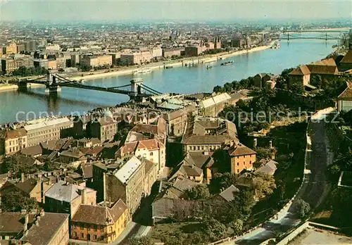 AK / Ansichtskarte Budapest Stadtpanorama mit Donau Kat. Budapest