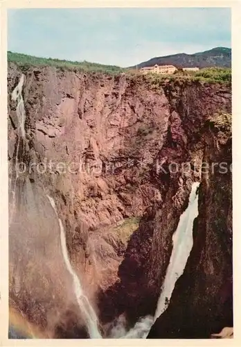 AK / Ansichtskarte Eidfjord Norge Voringsfoss Fossli Turisthotell Hardanger Kat. Norwegen