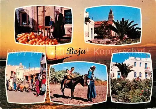 AK / Ansichtskarte Beja Esel Markt Kinder  Kat. Portugal