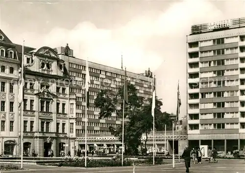 AK / Ansichtskarte Leipzig Sachsenplatz mit Romanushaus Kat. Leipzig