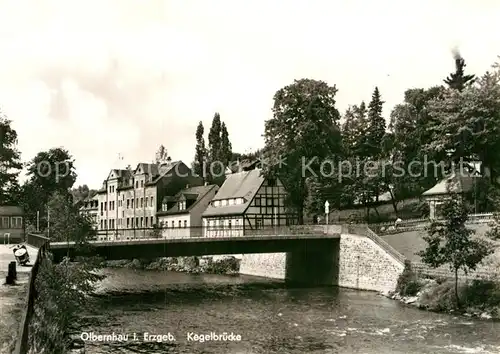 AK / Ansichtskarte Olbernhau Erzgebirge Kegelbruecke Kat. Olbernhau