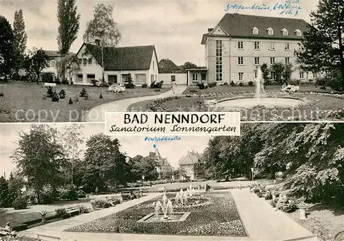 AK / Ansichtskarte Bad Nenndorf Sanatorium Sonnengarten Kat. Bad Nenndorf