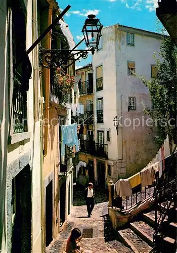 AK / Ansichtskarte Lisboa Rua tipica de Alfama Kat. Portugal