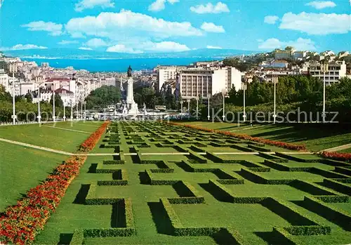 AK / Ansichtskarte Lisboa Parque Eduardo VII e vista parcial Kat. Portugal