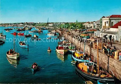 AK / Ansichtskarte Portimao Hafen Fischerboote Uferstrasse Kat. Portugal
