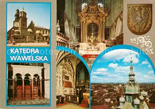 AK / Ansichtskarte Krakow Malopolskie Katedra wawelska Kathedrale Innenansichten Kat. Krakow