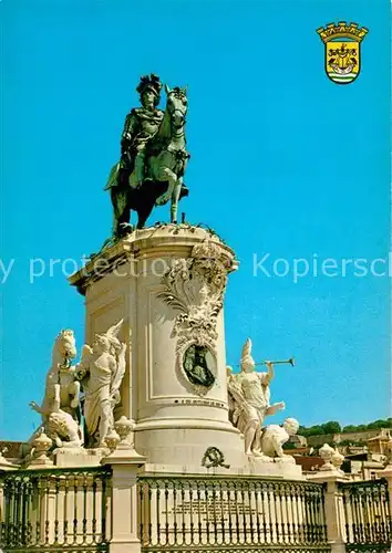 AK / Ansichtskarte Lisboa Statue equestre de Don Jose I Reiterstandbild Denkmal Kat. Portugal