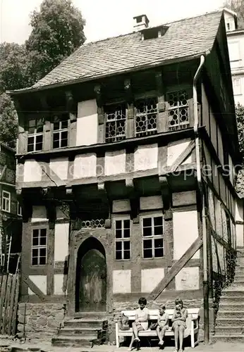 AK / Ansichtskarte Stolberg Harz aeltestes Haus der Stadt Fachwerk Kat. Stolberg Harz