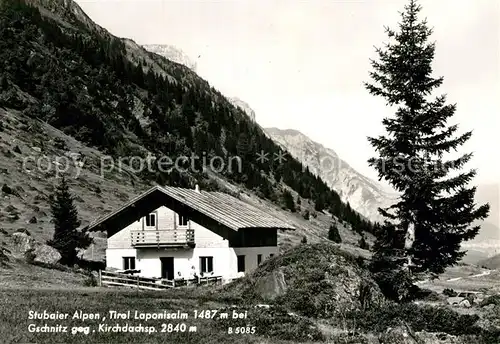 AK / Ansichtskarte Gschnitz Tirol Laponisalm Kirchdachspitze Kat. Gschnitz