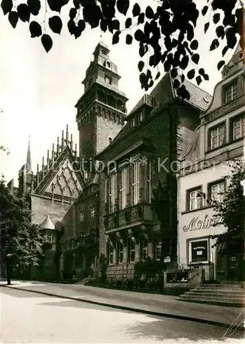AK / Ansichtskarte Zeitz Rathaus mit gotischem Giebel Kat. Zeitz