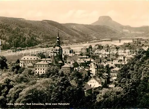 AK / Ansichtskarte Bad Schandau Blick vom Fahrstuhl Kat. Bad Schandau