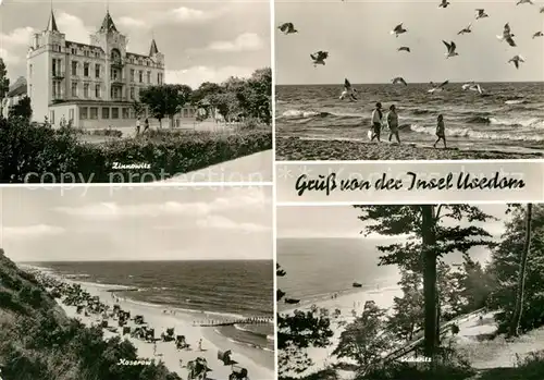 AK / Ansichtskarte Insel Usedom Zinnowitz Koserow Strand ueckeritz