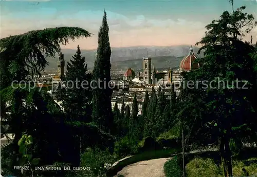 AK / Ansichtskarte Firenze Toscana Blick zum Dom Kat. Firenze