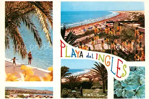 AK / Ansichtskarte Playa del Ingles Gran Canaria Panorama Strand Kat. San Bartolome de Tirajana