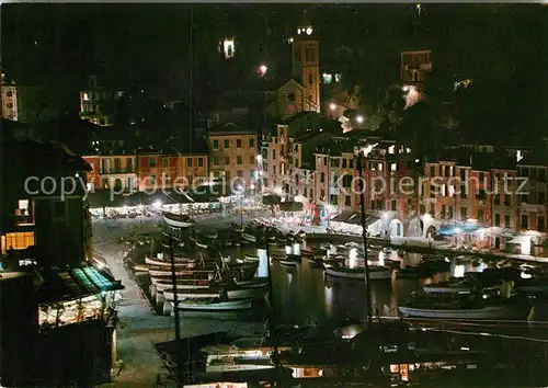 AK / Ansichtskarte Portofino Liguria Porto notturno Kat. Portofino