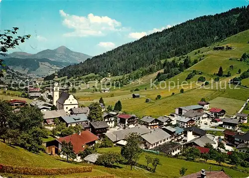 AK / Ansichtskarte Oberau Wildschoenau Tirol Panorama Hochtal gegen Hohe Salve