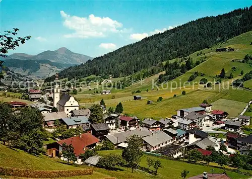 AK / Ansichtskarte Oberau Wildschoenau Tirol Panorama gegen Hohe Salve