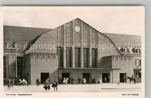 AK / Ansichtskarte Foto Kellner Rolf Nr. 725 Karlsruhe Hauptbahnhof  Kat. Fotografie