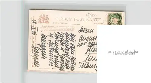 AK / Ansichtskarte Verlag Tucks Oilette Nr. 612 B Nuernberg Burg Charles E. Flower  Kat. Verlage
