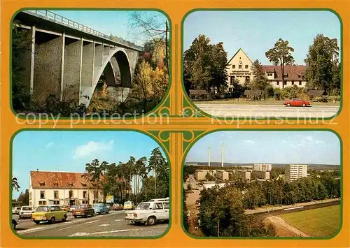 AK / Ansichtskarte Hermsdorf Thueringen Hermsdorfer Kreuz Mitropa Autobahnhotel Teufelstalbruecke Kat. Hermsdorf Thueringen