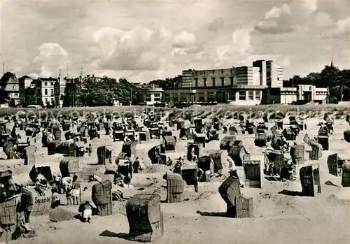 AK / Ansichtskarte Warnemuende Ostseebad Kurhaus Strand Kat. Rostock