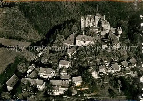 AK / Ansichtskarte Burg Lauenstein Frankenwald Fliegeraufnahme Kat. Ludwigsstadt