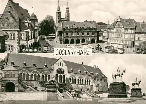 AK / Ansichtskarte Goslar Marktplatz Kaiserpfalz Kat. Goslar