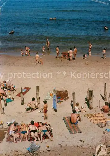 AK / Ansichtskarte Ustronie Morskie Strand Kat. Henkenhagen Pommern