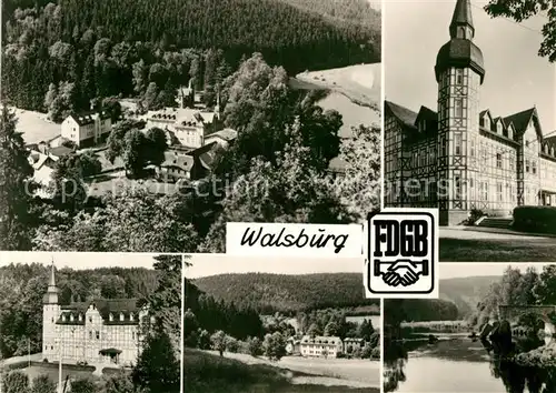 AK / Ansichtskarte Essbach Fliegeraufnahme Walsburg Teilansicht Bruecke Kat. Essbach