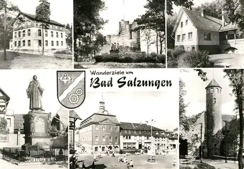 AK / Ansichtskarte Bad Salzungen Ruine Falkenstein Waldhaus Hundskopf Lutherdenkmal Krayenburg Kat. Bad Salzungen