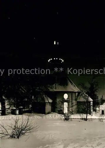 AK / Ansichtskarte Seiffen Erzgebirge Kirche in der Weihnachtszeit Kat. Kurort Seiffen Erzgebirge