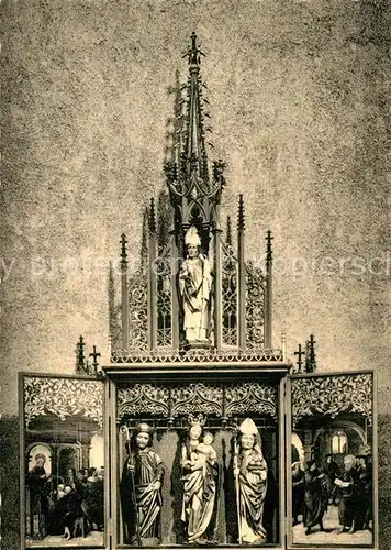 AK / Ansichtskarte Clervaux Eglise Abbatiale Vierge a l Enfant Predication de Saint Pierre Kat. Clervaux