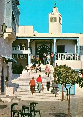 AK / Ansichtskarte Sidi Bou Said Cafe des Nattes Kat. Tunesien