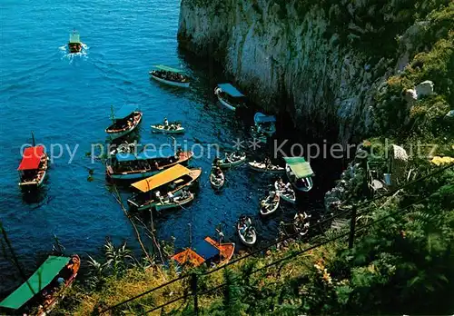 AK / Ansichtskarte Capri Ingresso alla Grotta Azzurra Blaue Grotte Bucht Kat. Golfo di Napoli