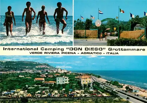 AK / Ansichtskarte Grottammare International Camping Don Diego Spiaggia Panorama Kat. Ascoli Piceno