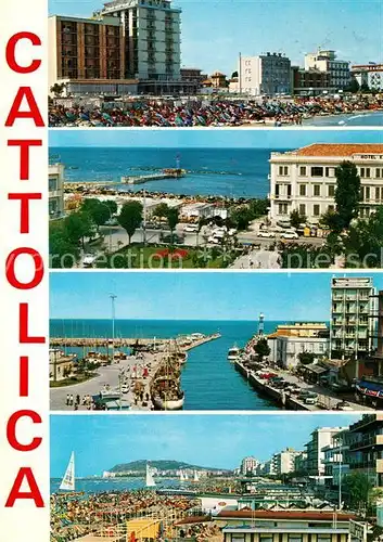 AK / Ansichtskarte Cattolica Strand Hotels Hafen Promenade Kat. Cattolica