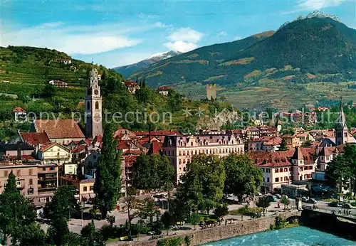 AK / Ansichtskarte Meran Merano Panorama con la Cima dell Ivigno Ifingerspitze Sarntaler Alpen