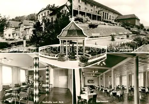 AK / Ansichtskarte Bad Berka Sanatorium I und II Vorhalle zum Arzt Speisesaal Kat. Bad Berka