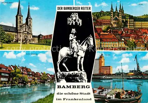 AK / Ansichtskarte Bamberg Michaelskirche Dom Klein Venedig Hafen Bamberger Reiter Kat. Bamberg