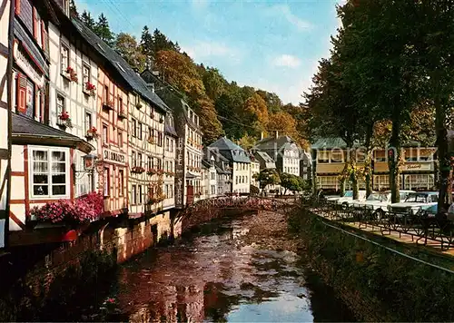 AK / Ansichtskarte Monschau Montjoie Fachwerkhaeuser an der Rur Kat. Monschau